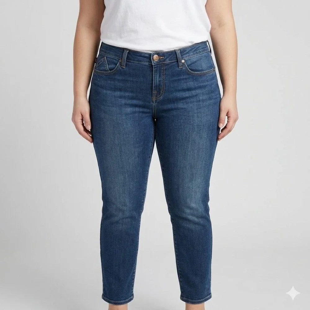 Rock & Republic‎ Berlin Skinny Medium Wash Stretch Jeans 8